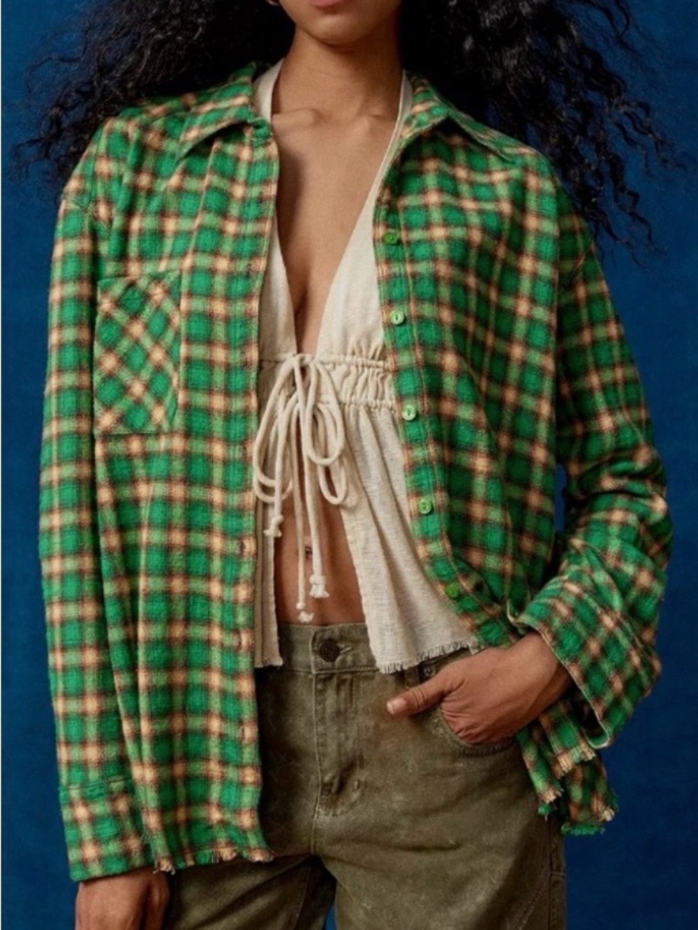 Urban Outfitters BDG Brixton Button Down Flannel Shirt
